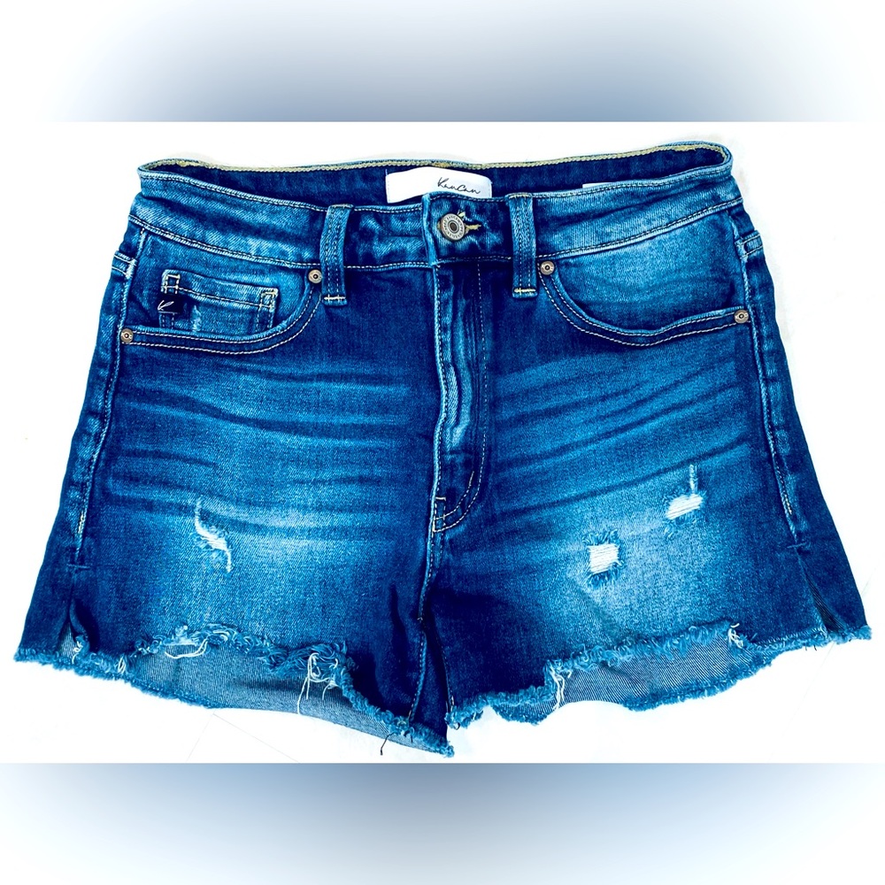 KanCan distressed jean shorts. Size Large. Like New.